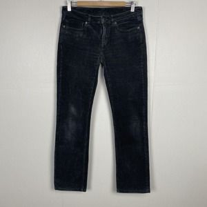 Patagonia Women's Dark Gray Corduroy Straight Leg Pants Organic Cotton Size 28.